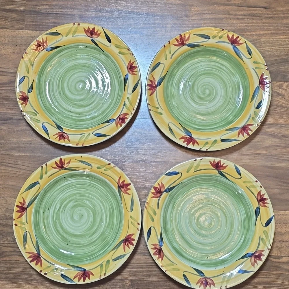 Pier 1 Elizabeth Dinner Plates - Set Of 4